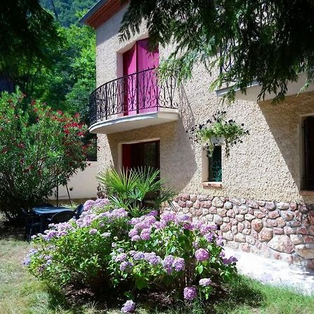 F2 de 45 m2 avec jardin au rdc dans villa chiens OK à 5 min à pied des Thermes de Vernet-les-Bains, location de samedi à samedi Esterno foto